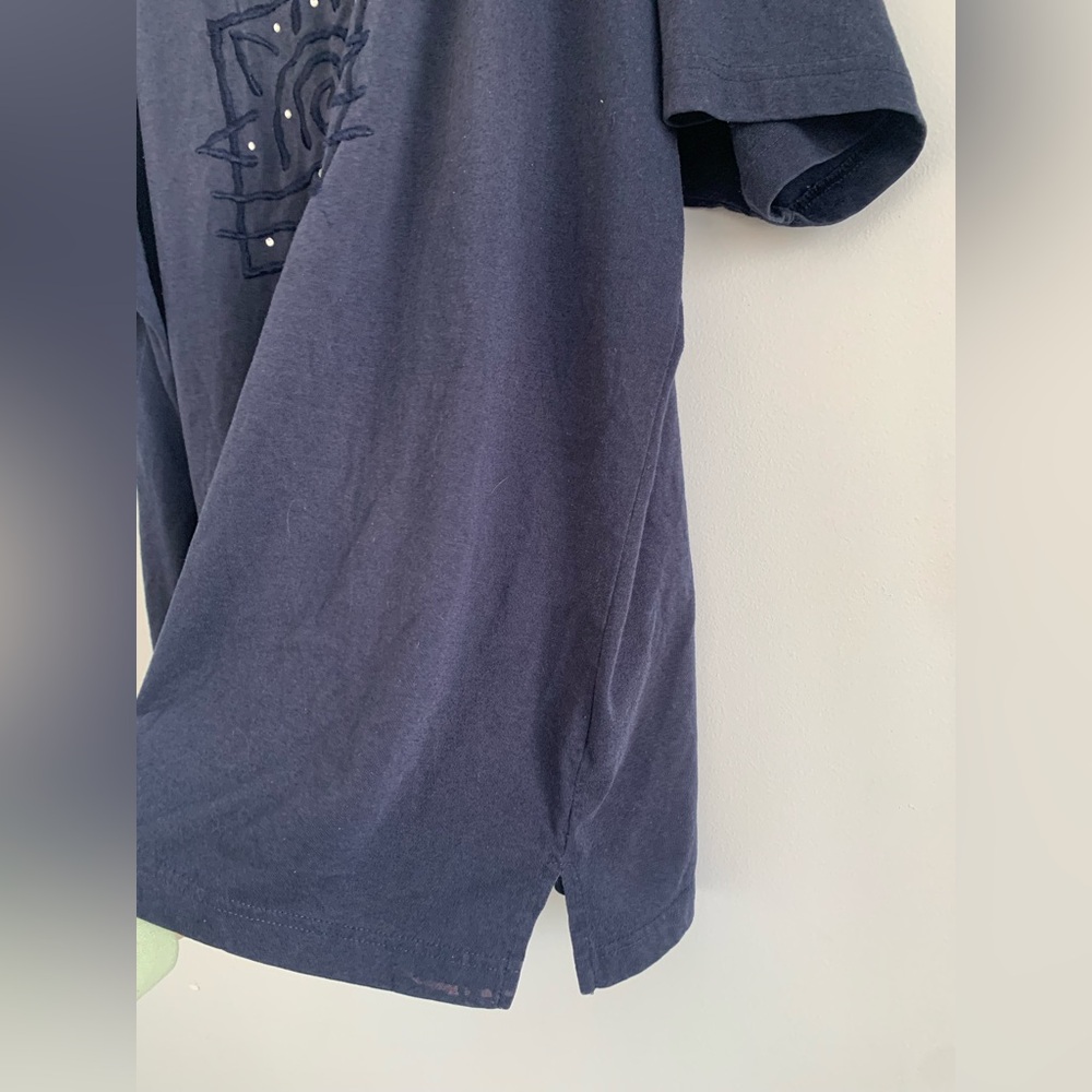 Basic Editions Bedazzled Celestial Navy Blue Plus… - image 9